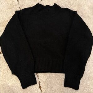By Together Black Turtleneck Cropped Sweater